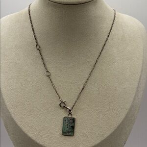 Sterling Silver 925 Hello Kitty Chain Necklace With Dog Tag
Feminine New Preppy